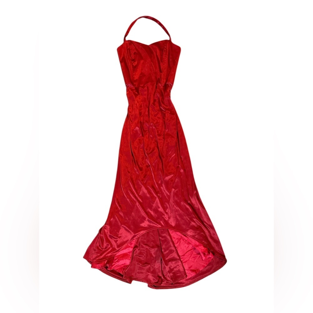 Elegant Red holiday Evening Gown, medium - Picture 4 of 8
